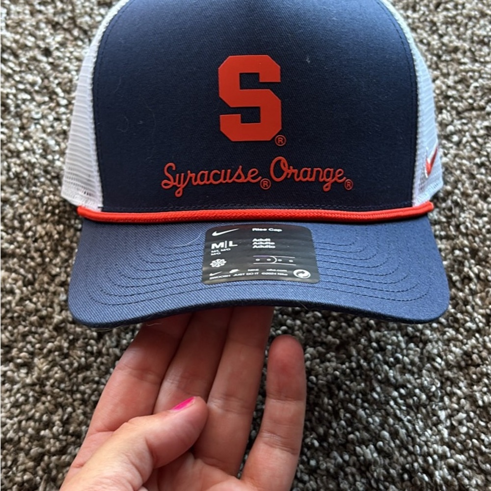 Blue Orange and White SU hat